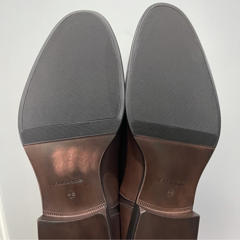 Brand New Zara Men's Classic Drk Brown Oxfords Sz 13 (46) - Picture 14 of 16